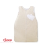 Baby Sleeping Bag- Hanging hearts white polka dots on beige