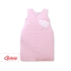 Baby Sleeping Bag- Hanging hearts white polka dots on pink