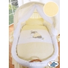 Baby Wicker Crib with Hood - Donkey Luca cream