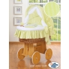 Baby Wicker Crib with Hood - Donkey Luca green