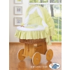 Baby Wicker Crib with Hood - Donkey Luca green