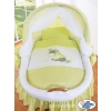 Baby Wicker Crib with Hood - Donkey Luca green