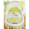Baby Wicker Crib with Hood - Donkey Luca green