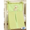 Babybed Diaper bag- Bear with bow green