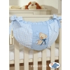 Babybed Toys bag- Teddy Bear with bow blau
