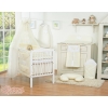 Babycot Mosquito-net made of chiffon- Hanging Hearts cream