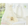 Babycot Mosquito-net made of chiffon- Hanging Hearts cream