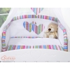 Babycot Universal bumper- Hanging Hearts lilac
