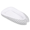 Babynest- Gray with white dots/white