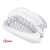 Babynest- Gray with white dots/white
