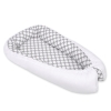 Babynest- Gray with white dots/white