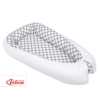 Babynest- Gray with white dots/white