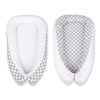 Babynest- Gray with white dots/white