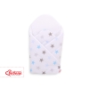 Babynest Newborn Wrap Blanket with stiffening - Gray-blue stars