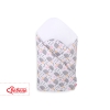 Babynest Newborn Wrap Blanket with stiffening - hedgehogs Gray