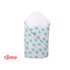 Babynest Newborn Wrap Blanket with stiffening - hedgehogs mint