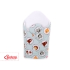 Babynest Newborn Wrap Blanket with stiffening - mint animals