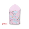 Babynest Newborn Wrap Blanket with stiffening - moons pink/pink