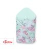 Babynest Newborn Wrap Blanket with stiffening - unicorn mint/mint