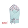 Babynest Newborn Wrap Blanket with stiffening with bow - rocking horses