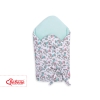 Babynest Newborn Wrap Blanket with stiffening with bow - rocking horses