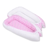 Babynest- pink with white dots/white