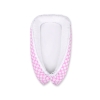 Babynest- pink with white dots/white