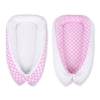 Babynest- pink with white dots/white