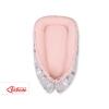 Babynest- Swans gray/powder pink