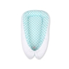 Babynest- turquoise with white dots/white