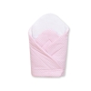 Babynest with stiffenig- Basic white polka dots on pink