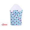 Babynest with stiffenig- Navy blue-mint dots