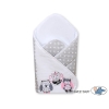 Babynest with stiffenig- Owls Gray-pink
