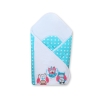 Babynest with stiffenig- Owls turquoise