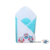 Babynest with stiffenig- Owls turquoise