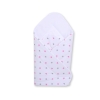 Babynest with stiffenig- White with Gray-pink stars