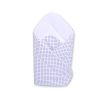 Babynest with stiffenig- White with navy blue dots