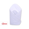 Babynest with stiffenig- White with navy blue dots