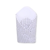 Babynest with stiffening- Hanging Hearts black dots on white