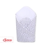 Babynest with stiffening- Hanging Hearts black dots on white