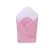 Babynest with stiffening- Hanging Hearts dark pink checkered