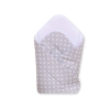 Babynest with stiffening- Hanging Hearts white dots on Gray