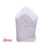 Babynest with stiffening- Hanging Hearts white dots on Gray