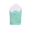 Babynest with stiffening- Hanging Hearts white dots on mint