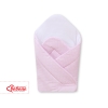 Babynest with stiffening- Hanging Hearts white polka dots on pink
