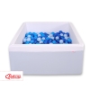 Ball-pit Dry Pool minky with balls 200pcs - blue