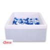 Ball-pit Dry Pool minky with balls 200pcs - blue