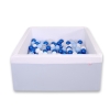 Ball-pit Dry Pool minky with balls 200pcs - blue