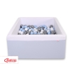 Ball-pit Dry Pool minky with balls 200pcs - blue