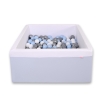 Ball-pit Dry Pool minky with balls 200pcs - blue